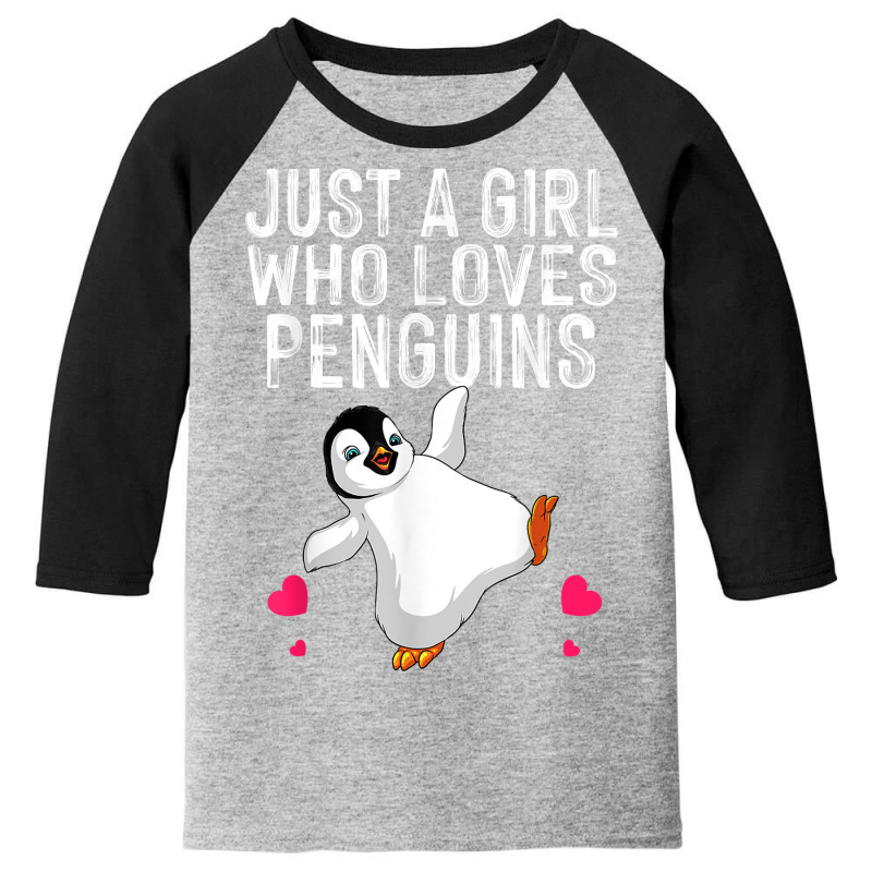 Funny Penguin Design For Women Girls Kids Aquatic Bird Lover T Shir Youth 3/4 Sleeve | Artistshot