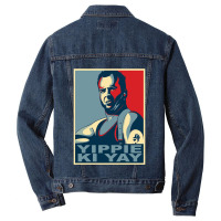 Yippie Ki Yay Men Denim Jacket | Artistshot