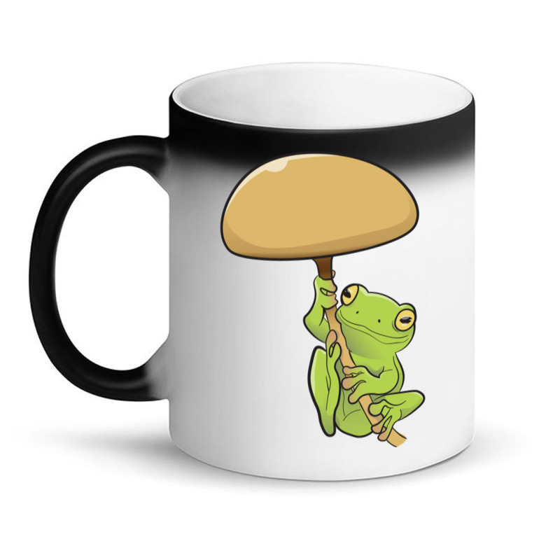 American Green Tree Frog And Fungus Magic Mug | Artistshot