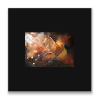 Galactic Stallion, Galactic Stallion Art, Galactic Stallion Painting,  Metal Print Square | Artistshot