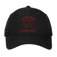 Somatic Healing New Age And Wellness Red And Black Adjustable Cap | Artistshot