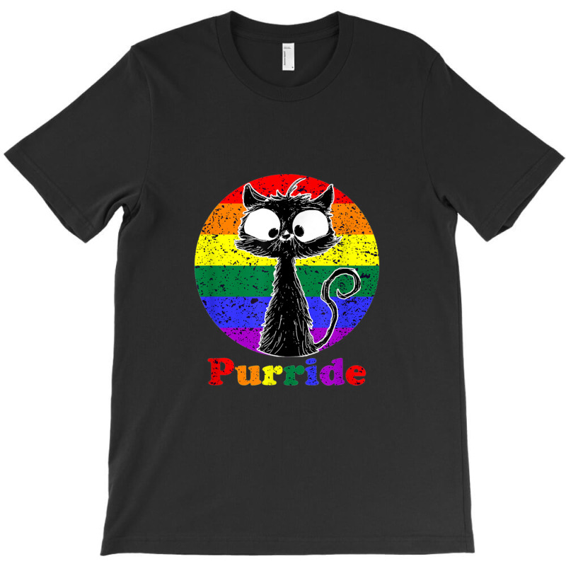 Feline The Purride Lgbt Gay Pride Cat T-shirt | Artistshot