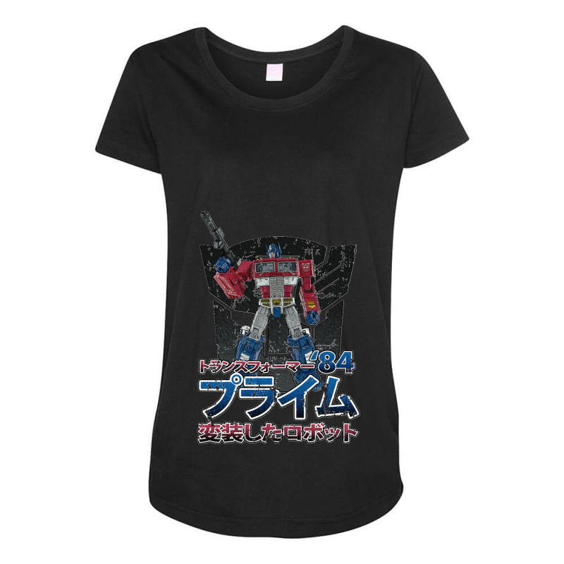 Optimus Prime Maternity Scoop Neck T-shirt by cm-arts | Artistshot