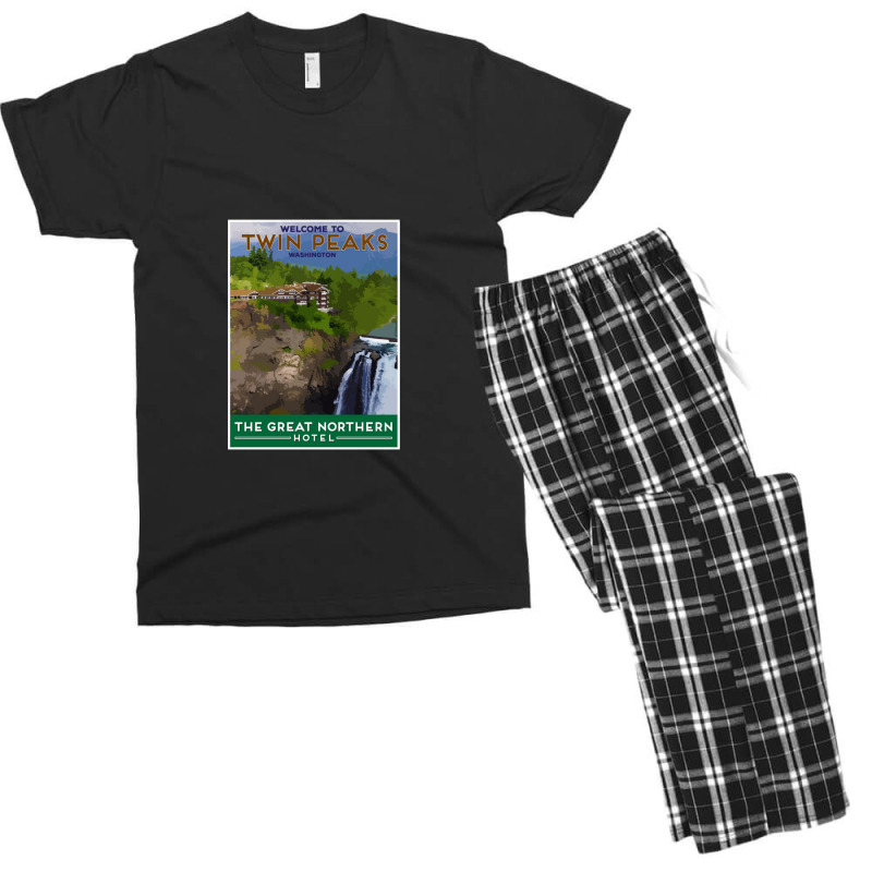 Twin Peaks Great Northern Hotel Men's T-shirt Pajama Set | Artistshot