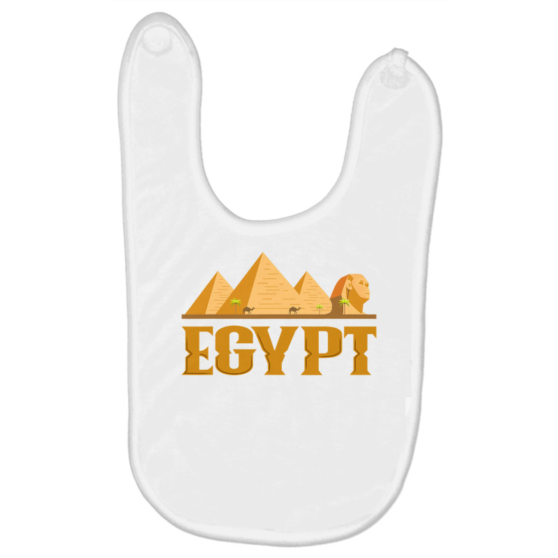 Egypt Pyramid Spinx Egyptian Gift Idea T Shirt Baby Bibs | Artistshot