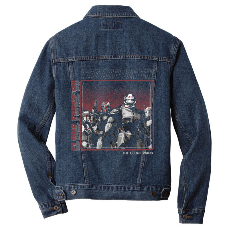 Fan_star_wars The Clone Wars Clone Force 99 The Bad Batch Men Denim Jacket by trokeryth | Artistshot