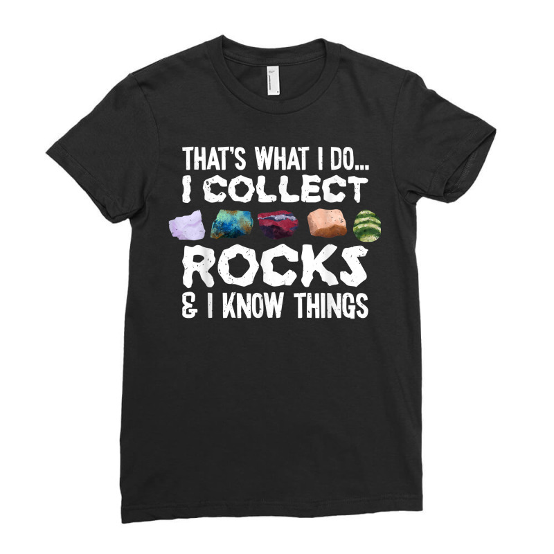 Geology Tshirt, Rock Collector Tee, Geologist Shirt, Stone T Shirt Ladies Fitted T-Shirt by fashyshaevozho | Artistshot