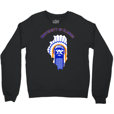 Univercity Of I Illinois Chief Crewneck Sweatshirt Designed By Artdesigntest