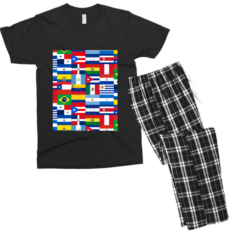 Flags Of Latin America Men's T-shirt Pajama Set by NicholasRoberson | Artistshot