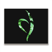 Green Marbled Neda Symbol Metal Print Horizontal | Artistshot