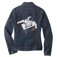 Star Grinder, Star Grinder Vintage, Star Grinder Art, Star Grinder Pai Ladies Denim Jacket | Artistshot