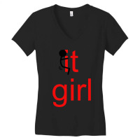 Fuck It Girl Women's V-neck T-shirt | Artistshot