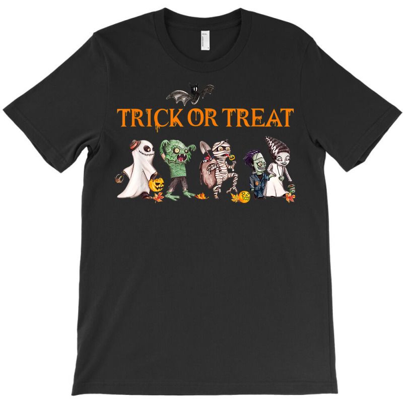 Funny Trick Or Treat Halloween Retro Monster Kids Costume T-shirt | Artistshot