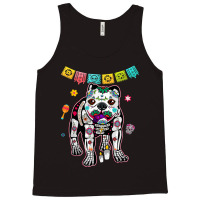 Calavera English Bulldog Dog Dia De Muertos Halloween Day Tank Top | Artistshot