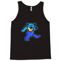 Blue Grateful Dancing Hippie Classic Rock Dead Bear Tank Top | Artistshot