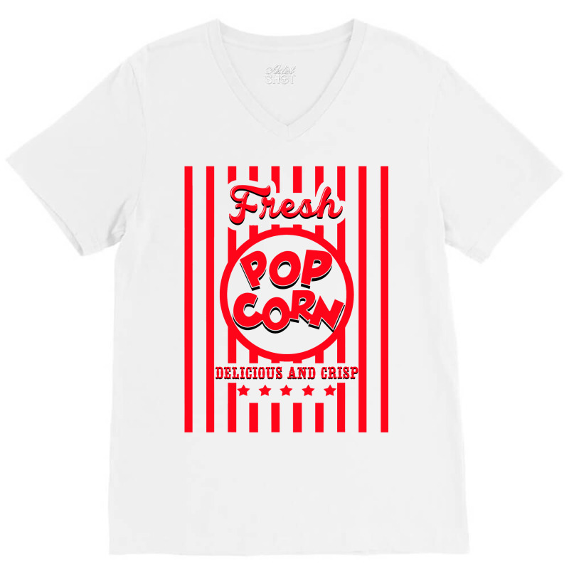 Fresh Popcorn Costume For Halloween V-neck Tee | Artistshot