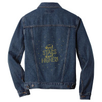 Don't Shoot For The Stars (shoot Higher) - Eugenius! The Musical Men Denim Jacket | Artistshot