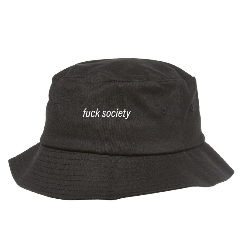 Fuck Society - E-boy E-girl Aesthetic Grunge Clothing Bucket Hat. By  Artistshot