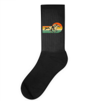 Horse Racing Retro Sunset Socks | Artistshot