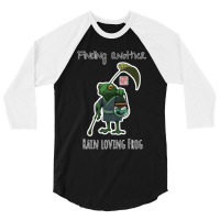 Rain Loving Frog 3/4 Sleeve Shirt | Artistshot