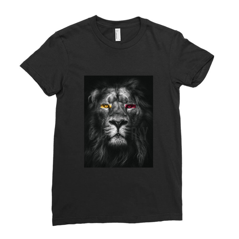 Galatasaray Aslan Ladies Fitted T-Shirt by cm-arts | Artistshot