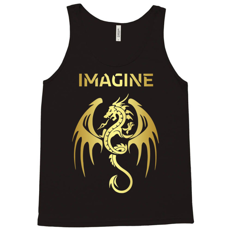 Fantasy Dragon Tattoo Style Tank Top by cm-arts | Artistshot