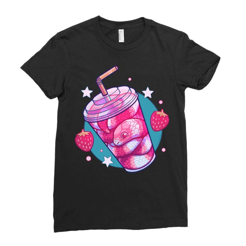 Strawberry Milk-snake, Strawberry Milk-snake Art, Strawberry Milk-snak Ladies Fitted T-Shirt by SHOPTYU | Artistshot