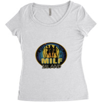 Milf Island 30 Rock Tv Show Women's Triblend Scoop T-shirt | Artistshot