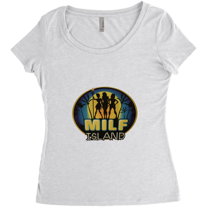 Milf Island 30 Rock Tv Show Women's Triblend Scoop T-shirt by waynejulieta | Artistshot