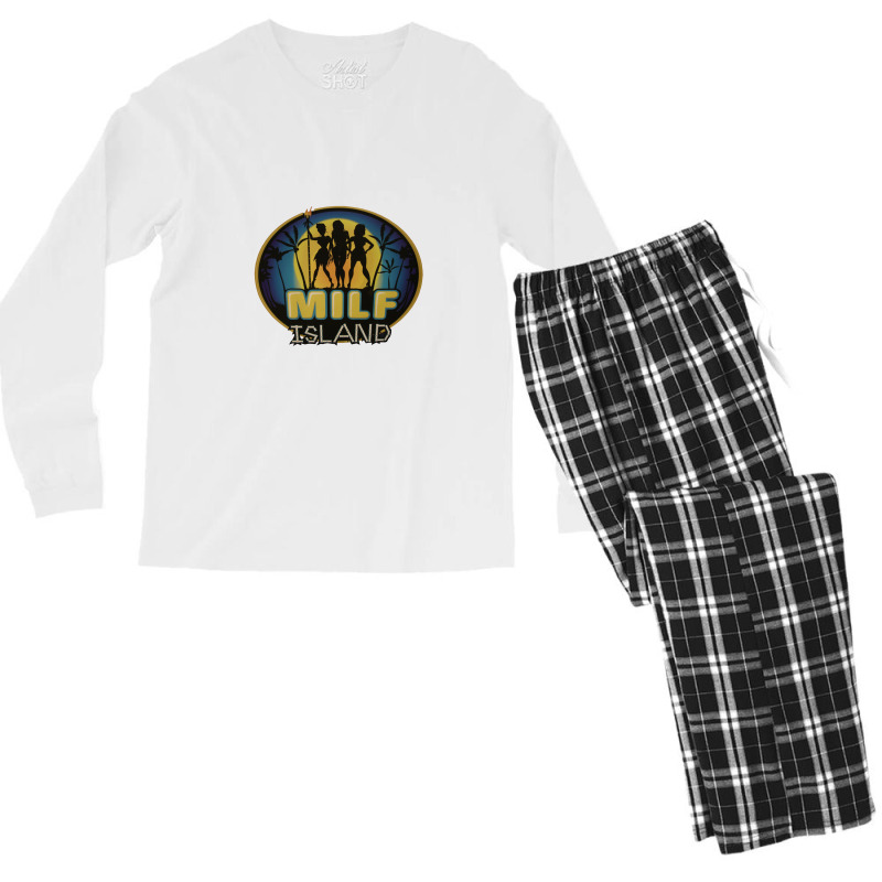 Milf Island 30 Rock Tv Show Men's Long Sleeve Pajama Set by waynejulieta | Artistshot