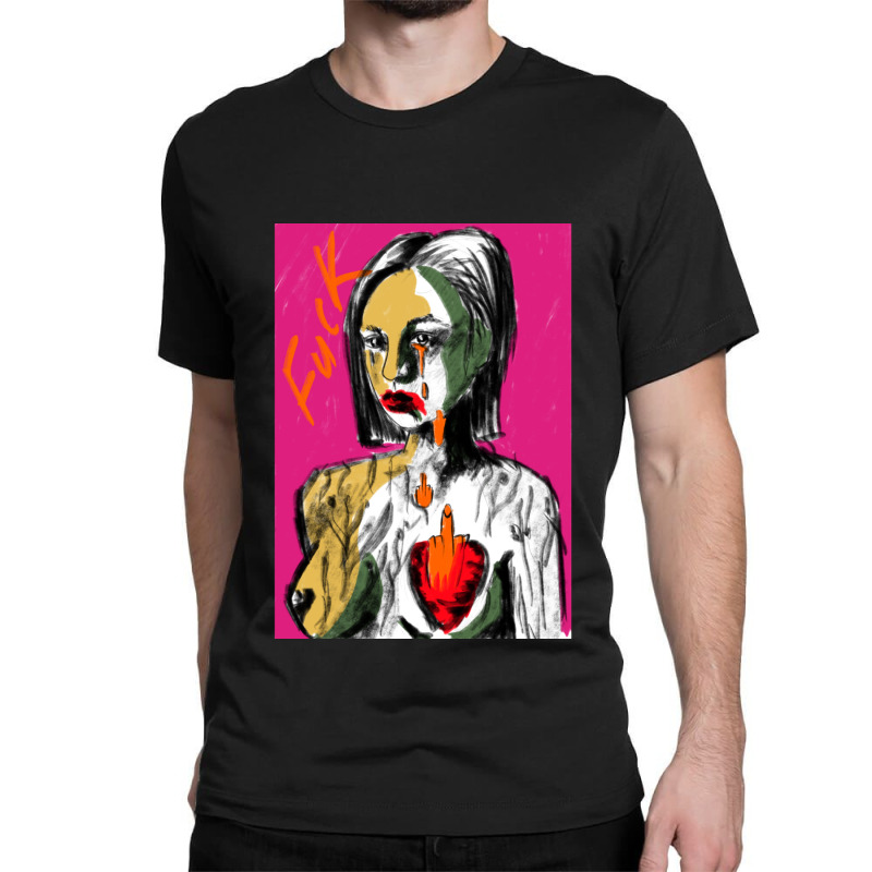 Fuck. Rock Girl. Classic T-shirt by cm-arts | Artistshot