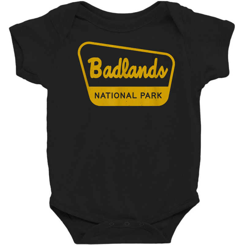 Badlands National Park Vintage Inspired Sign Graphic T Shirt Baby Bodysuit by pipanegocu | Artistshot