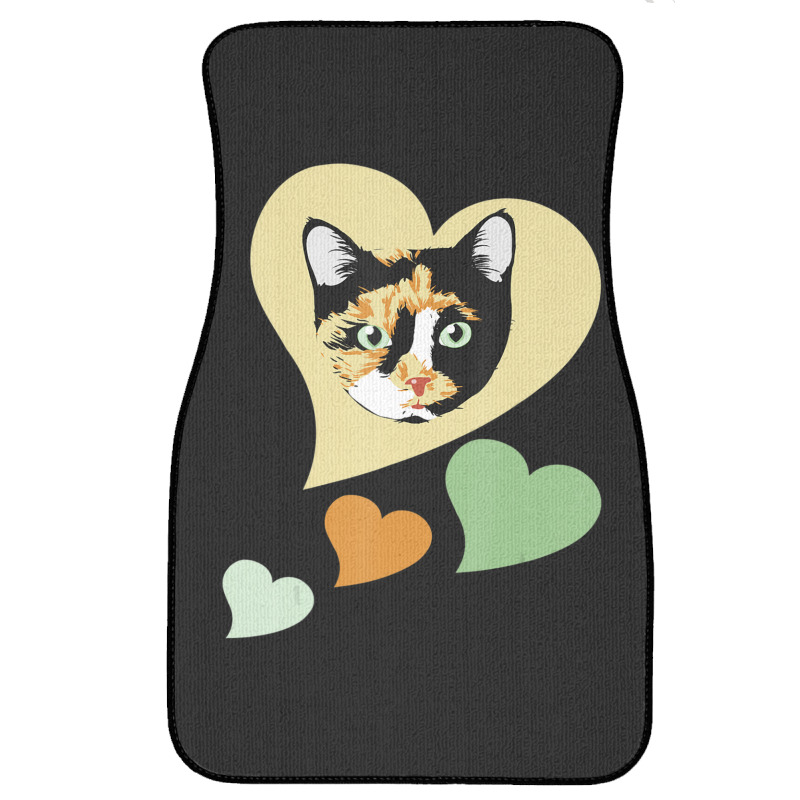 Calico Ca I Love My Calico Cats For Cat Lover Front Car Mat | Artistshot