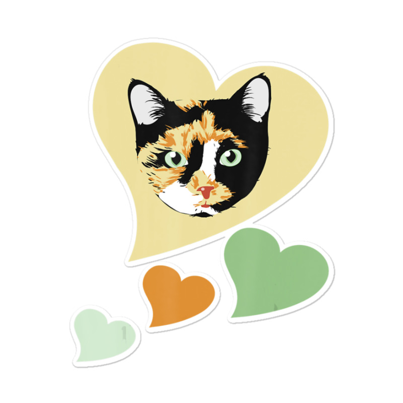 Calico Ca I Love My Calico Cats For Cat Lover Sticker | Artistshot