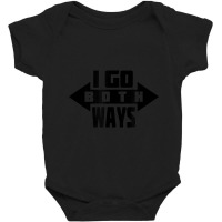 I Go Both Ways Bisexual Pride For Lgbtq Pride Month Baby Bodysuit | Artistshot