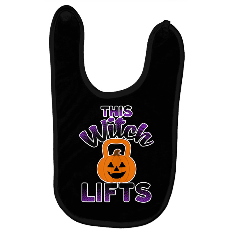 Jack O'lantern Workout Pumpkin Kettlebell This Witch Lifts Tank Top Baby Bibs | Artistshot