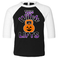 Jack O'lantern Workout Pumpkin Kettlebell This Witch Lifts Tank Top Toddler 3/4 Sleeve Tee | Artistshot