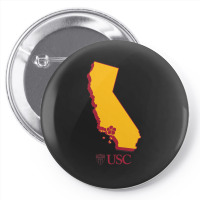 Usc University Of Southern California State Map Pin-back Button | Artistshot