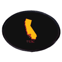 Usc University Of Southern California State Map Oval Patch | Artistshot