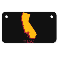 Usc University Of Southern California State Map Motorcycle License Plate | Artistshot