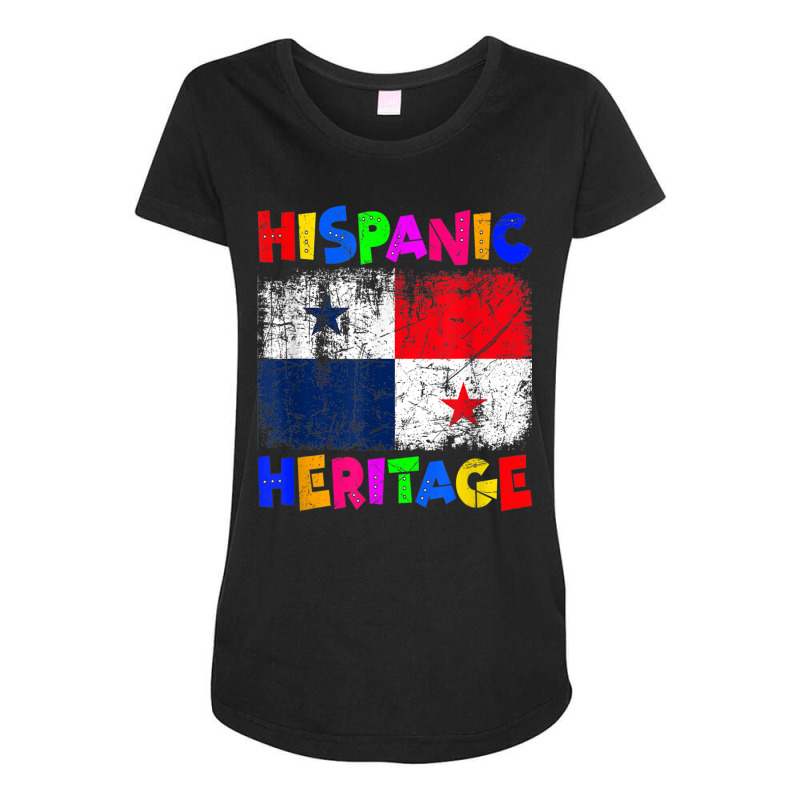 Women Men National Hispanic Heritage Month Latino Panama T Shirt Maternity Scoop Neck T-shirt by cm-arts | Artistshot