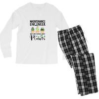 Maintenance Engineer May Start Talking About Plants Men's Long Sleeve Pajama Set | Artistshot