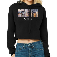 Benidorm, Province Of Alicante, Summer Holidays T Shirt Cropped Hoodie | Artistshot