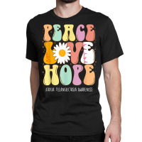 Peace Love Hope Ataxia Telangiectasia Awareness Gift T Shirt Classic T-shirt | Artistshot