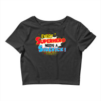 Kids Every Superhero Needs A Sidekick Brother Sister Crop Top | Artistshot