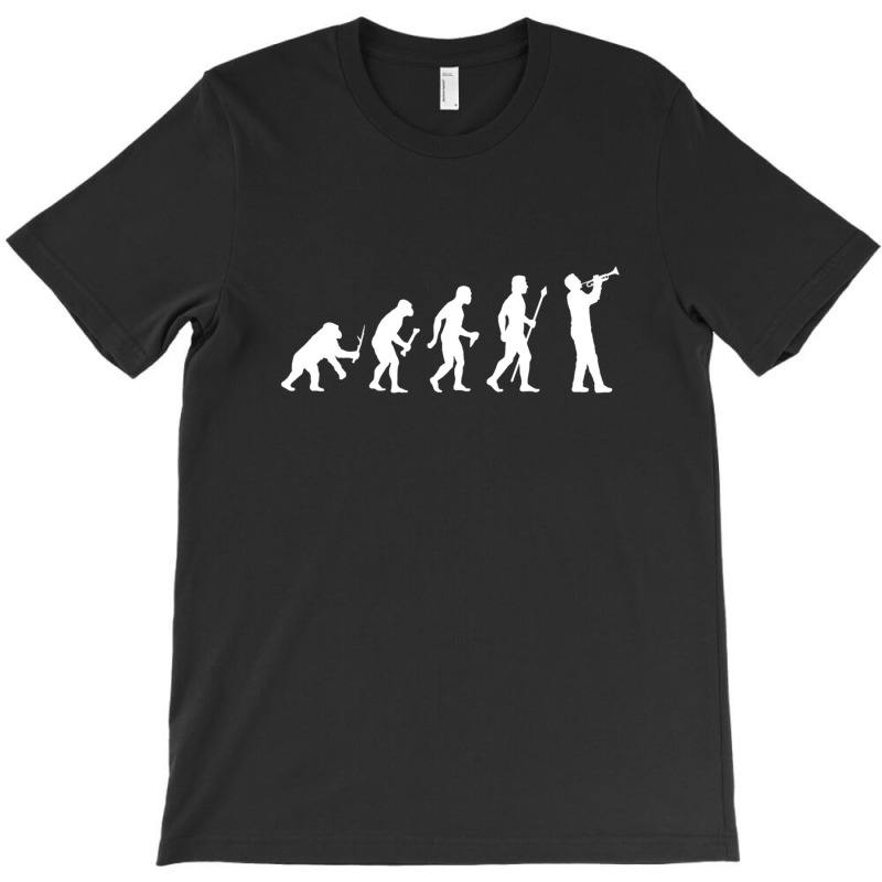 Trumpet Evolution Of Mansilhouette T-Shirt by DenzelTyler | Artistshot