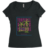 Tropical Paradise Love Women's Triblend Scoop T-shirt | Artistshot