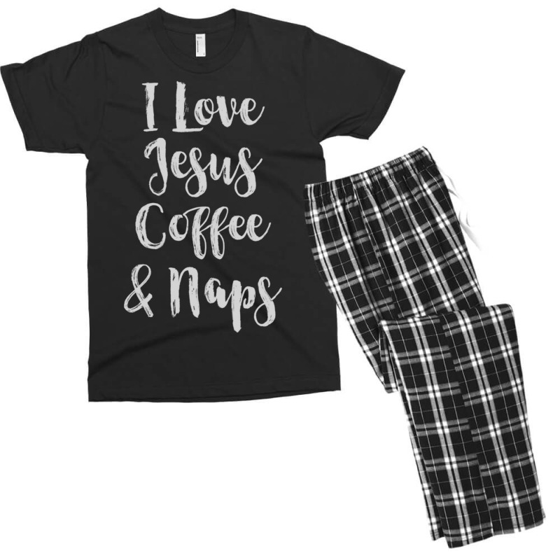 I Love Jesus Coffee & Naps-qpa2n Men's T-shirt Pajama Set by thangdinhsinhelf | Artistshot