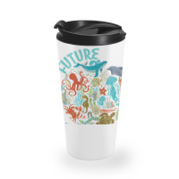 Future Marine Biologist Ocean Life Drawing Whale Octopus Travel Mug | Artistshot