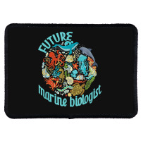 Future Marine Biologist Ocean Life Drawing Whale Octopus Rectangle Patch | Artistshot